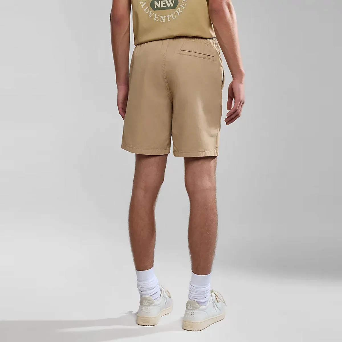 Napapijri - Boyd Beige Cornstalk Bermuda Shorts - NP0A4HOU - BEIGE/CORNSTALK