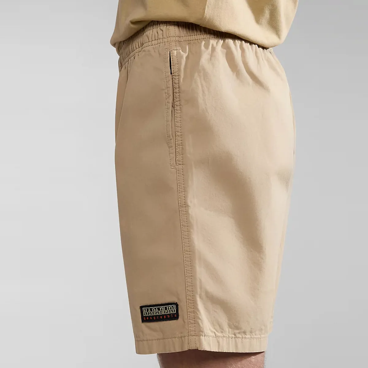 Napapijri - Boyd Beige Cornstalk Bermuda Shorts - NP0A4HOU - BEIGE/CORNSTALK