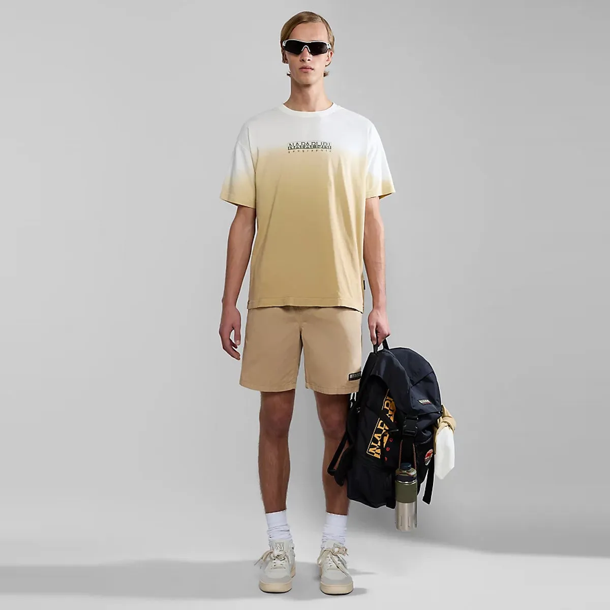 Napapijri - Boyd Beige Cornstalk Bermuda Shorts - NP0A4HOU - BEIGE/CORNSTALK