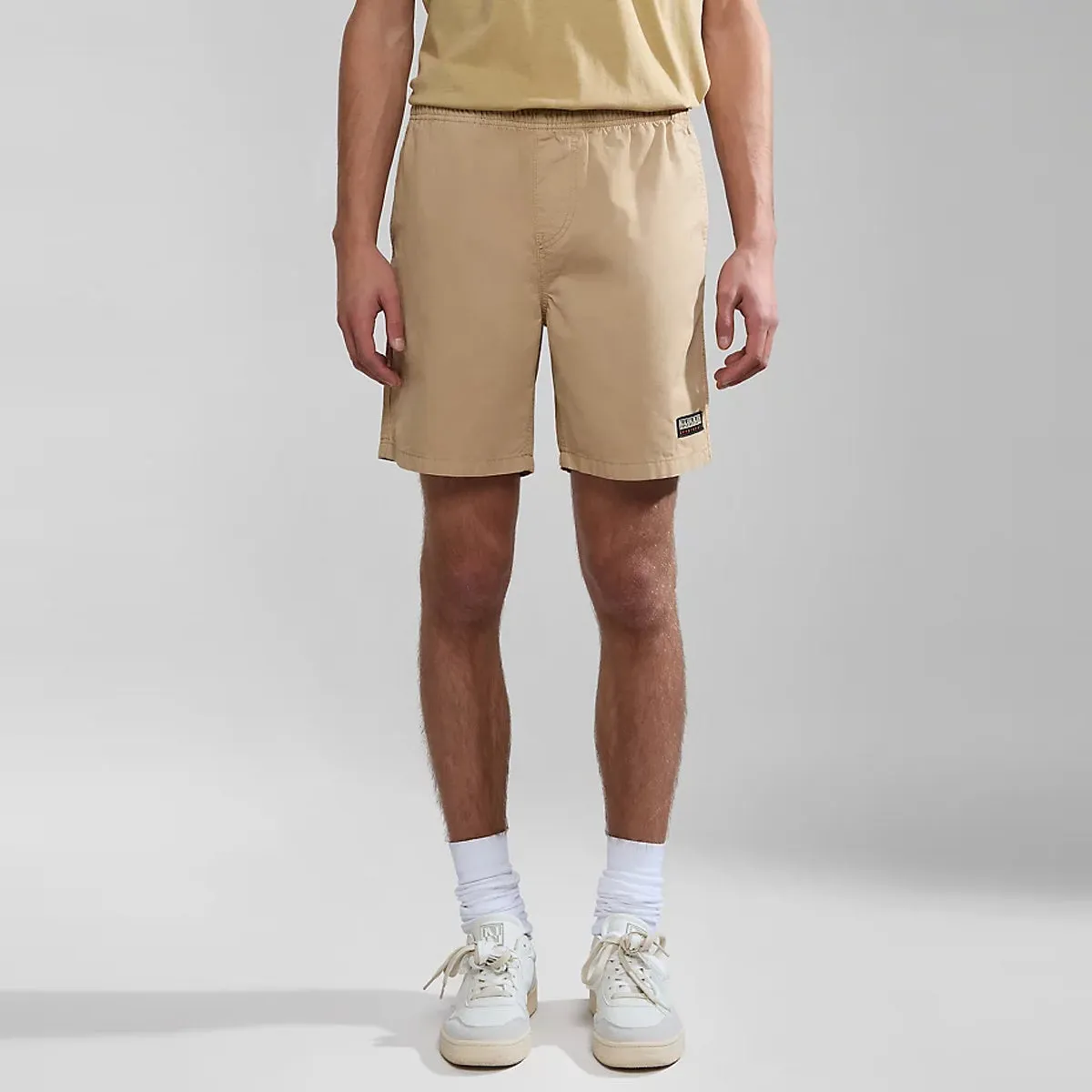 Napapijri - Boyd Beige Cornstalk Bermuda Shorts - NP0A4HOU - BEIGE/CORNSTALK