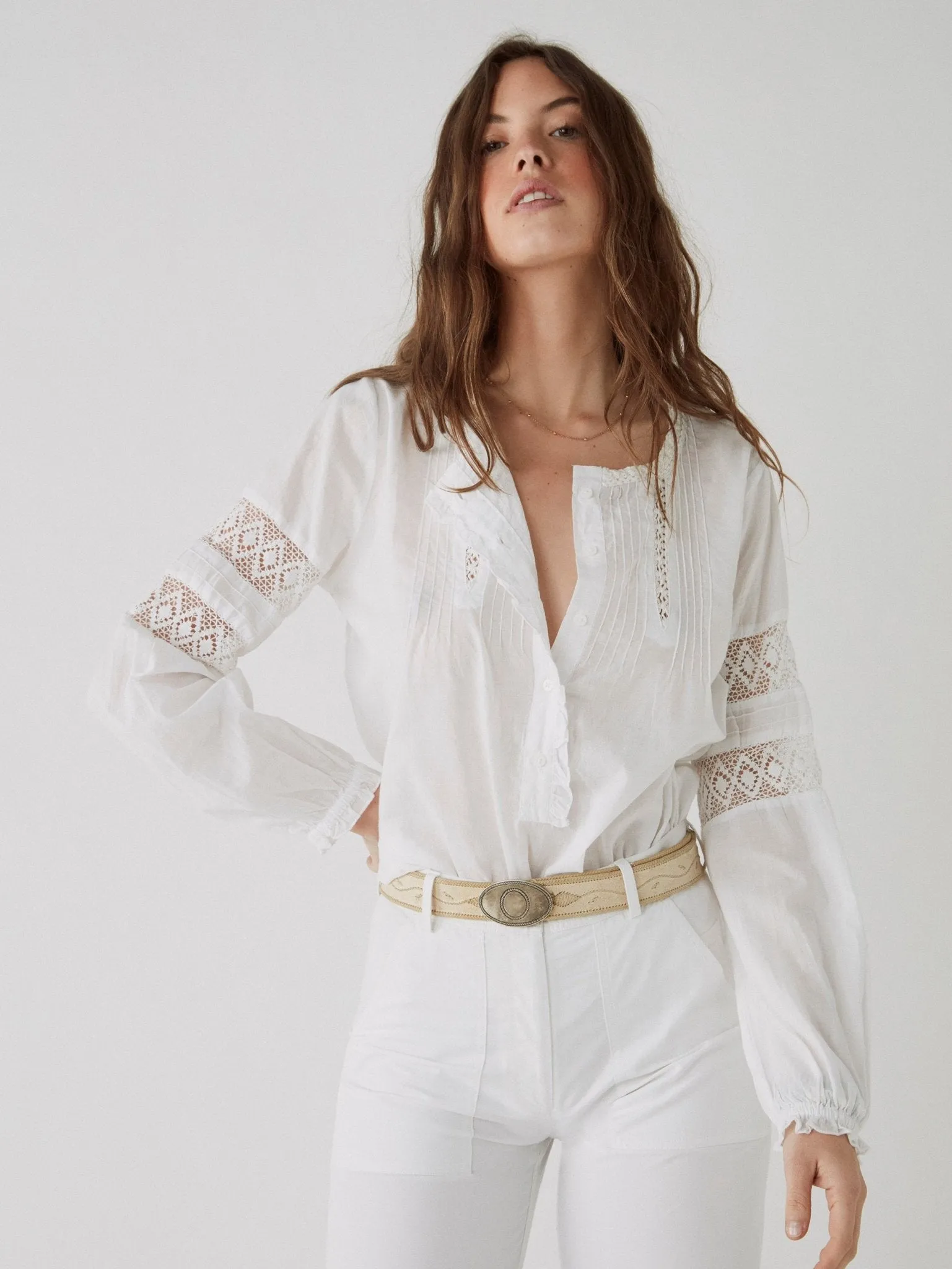 Norah Top - Romantic White