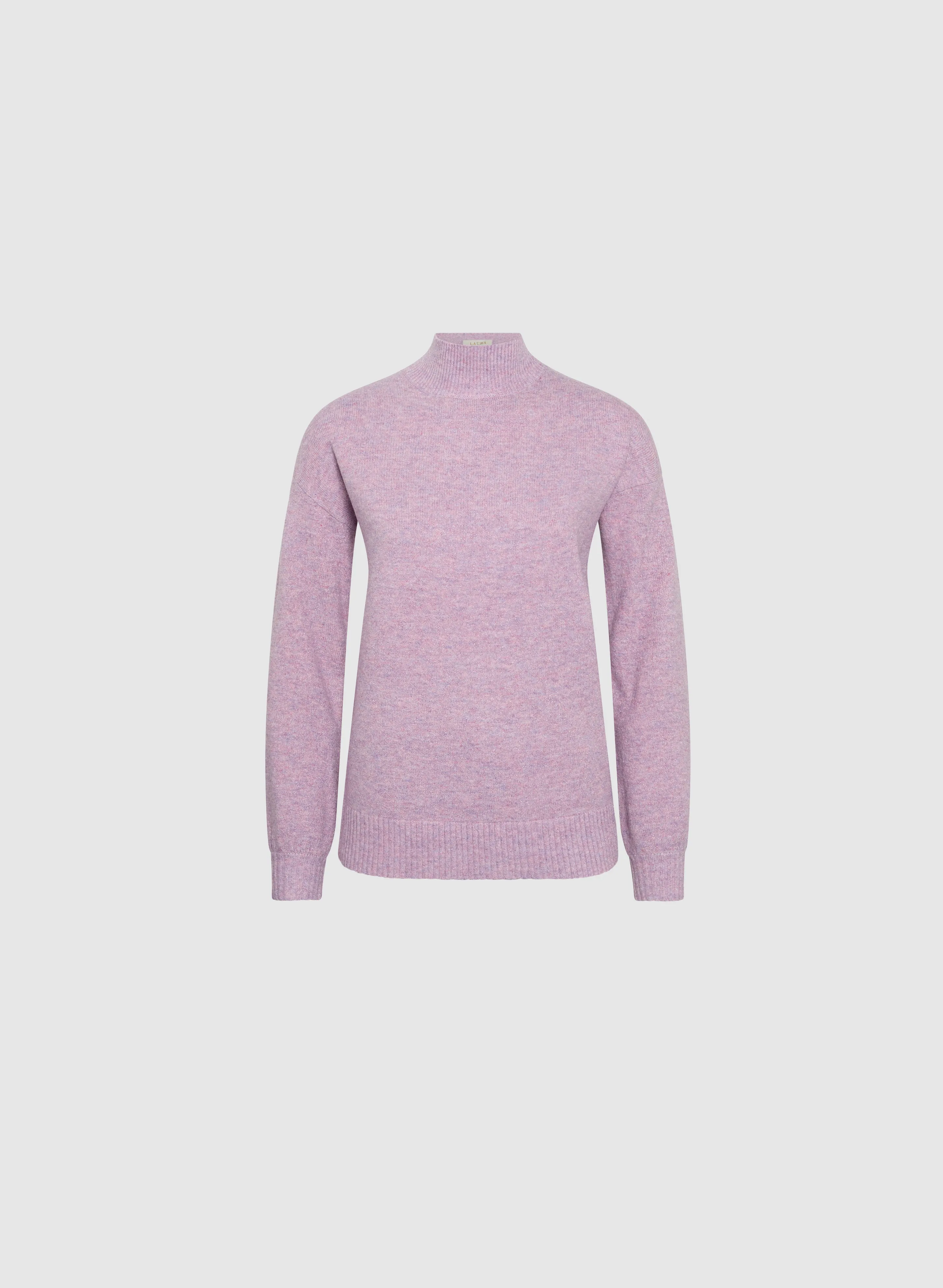 Ombre Mock Neck Knit Sweater