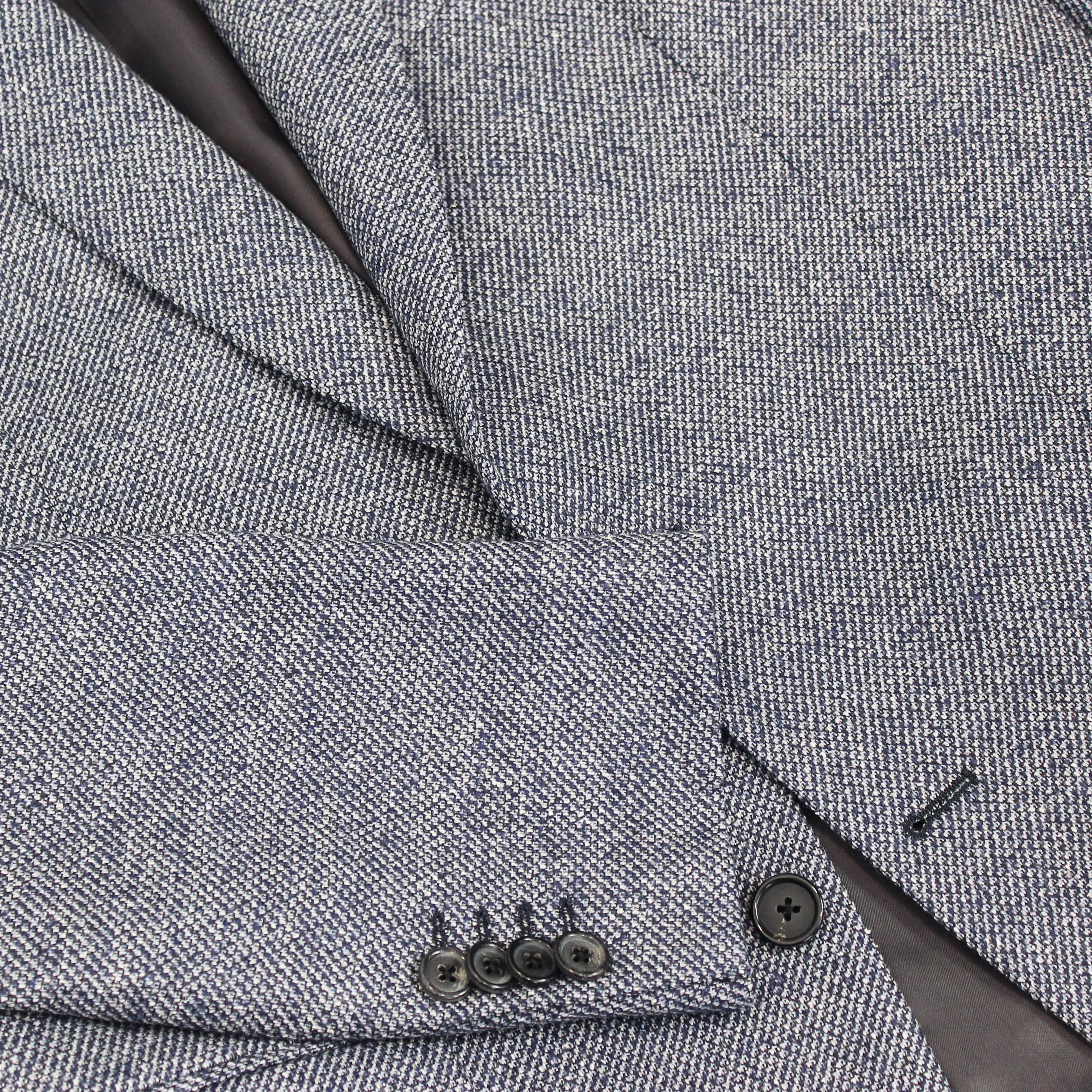 Paul Smith - Soho Tailored Fit Navy Mix Tweed Blazer