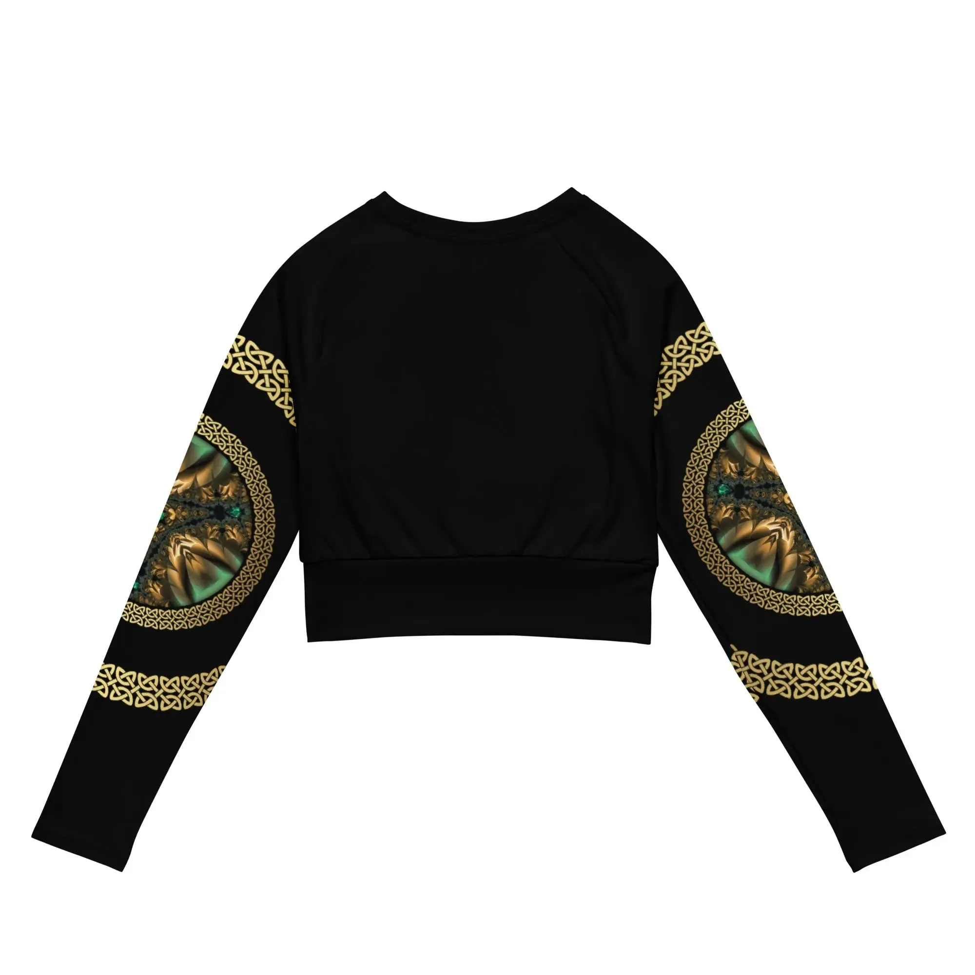 "Salutary Glow" Collection - Long Sleeve Yoga Crop Top