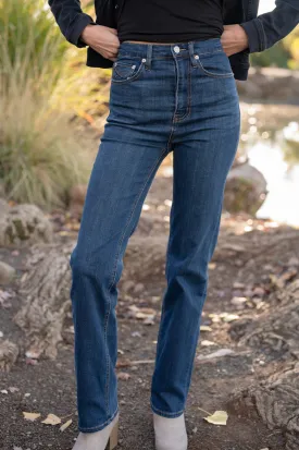 Rae Roxbury High Rise Straight Leg Denim