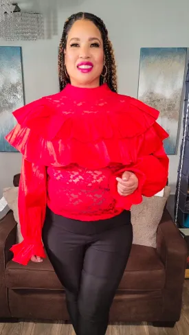 Red in Love Top