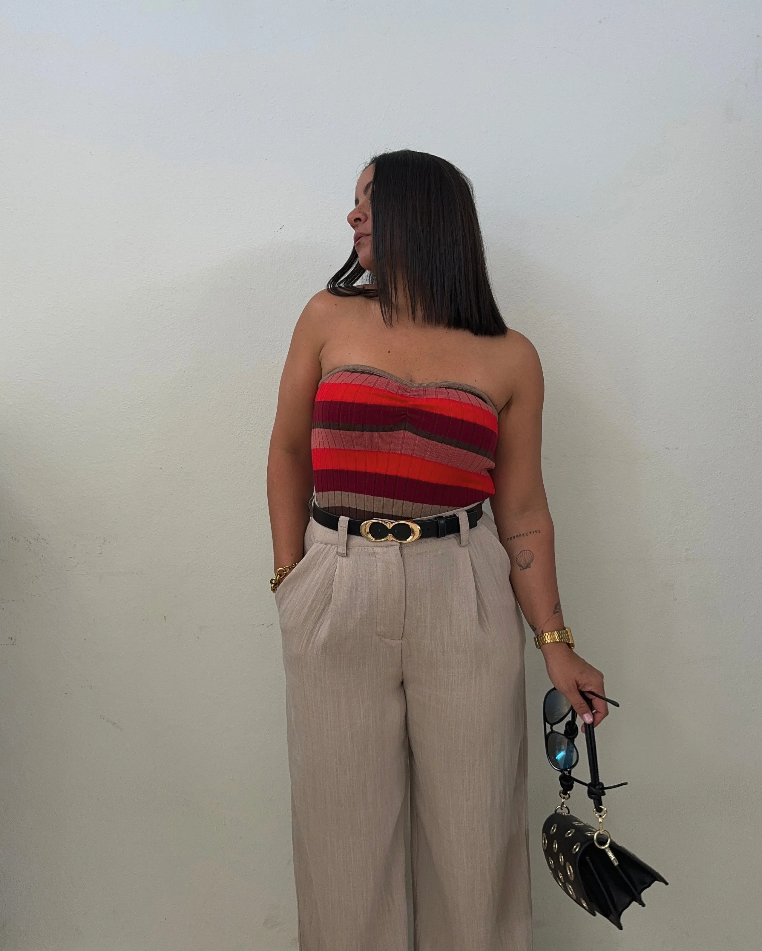 Red Multi Tube Top