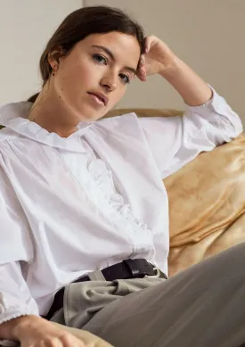 Romantic Shirt with Ruffle Collar | Yerse