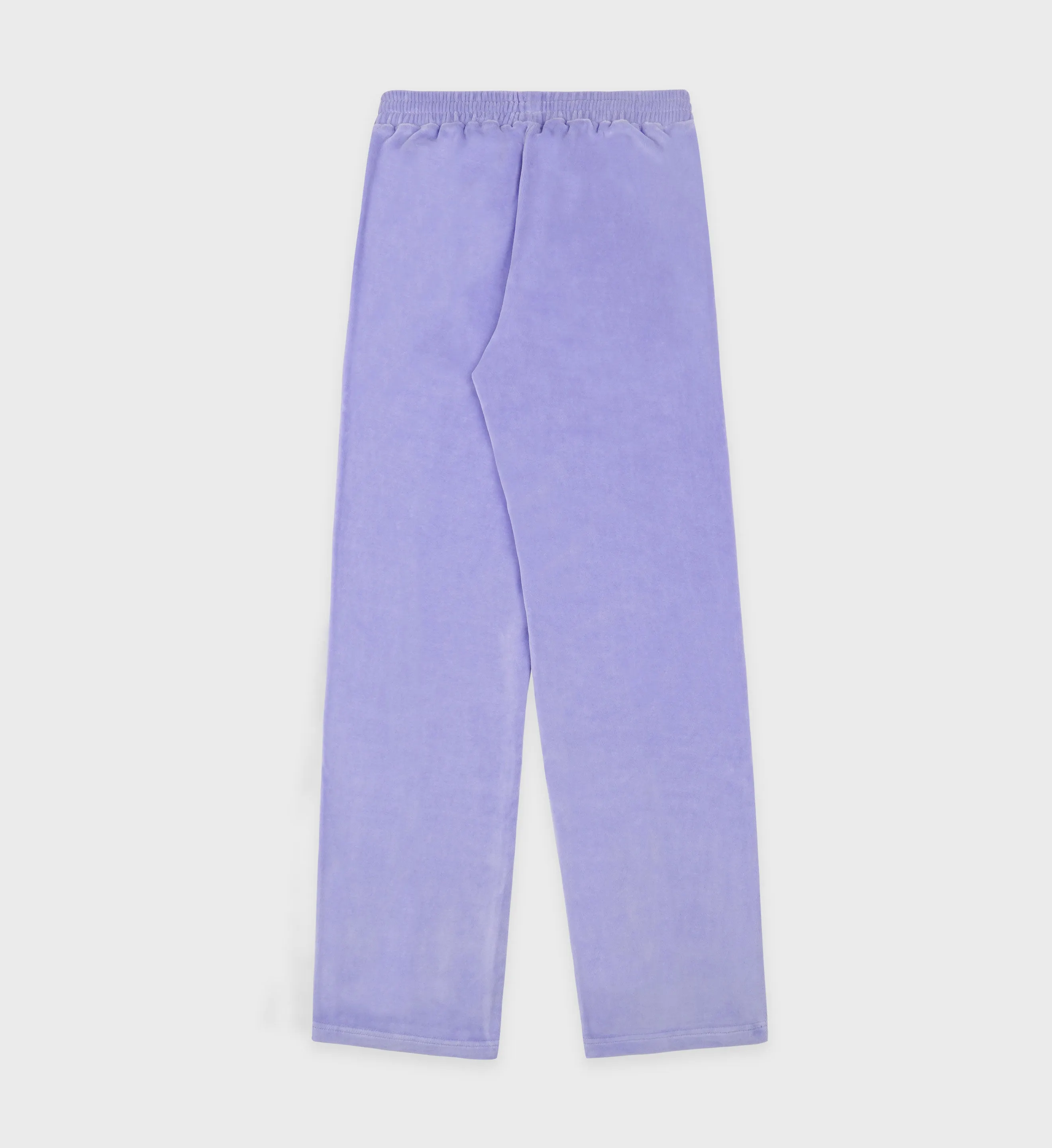 Script Velour Track Pants - Nigella/Cream