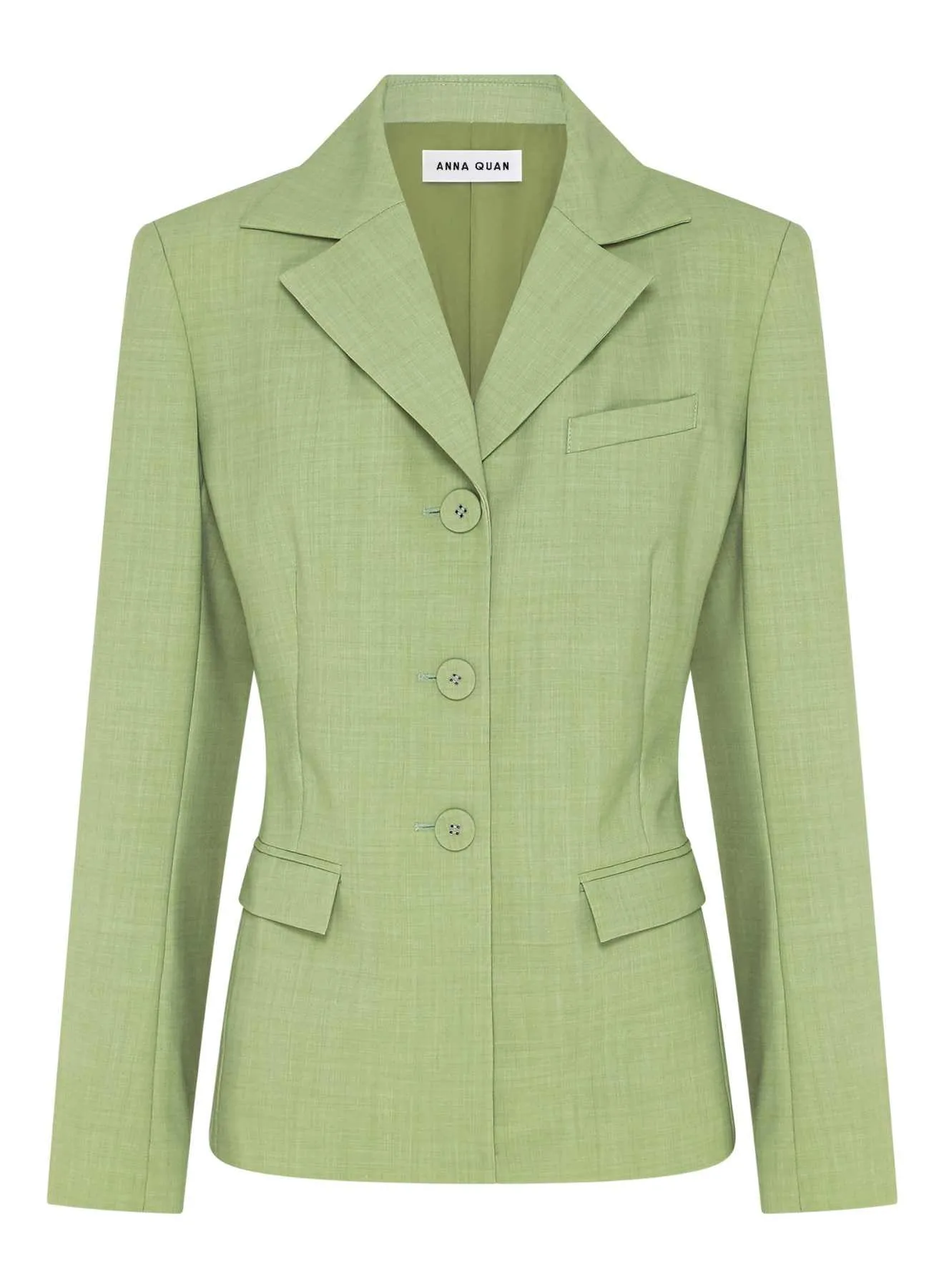 SERENA BLAZER (GREEN MELANGE)