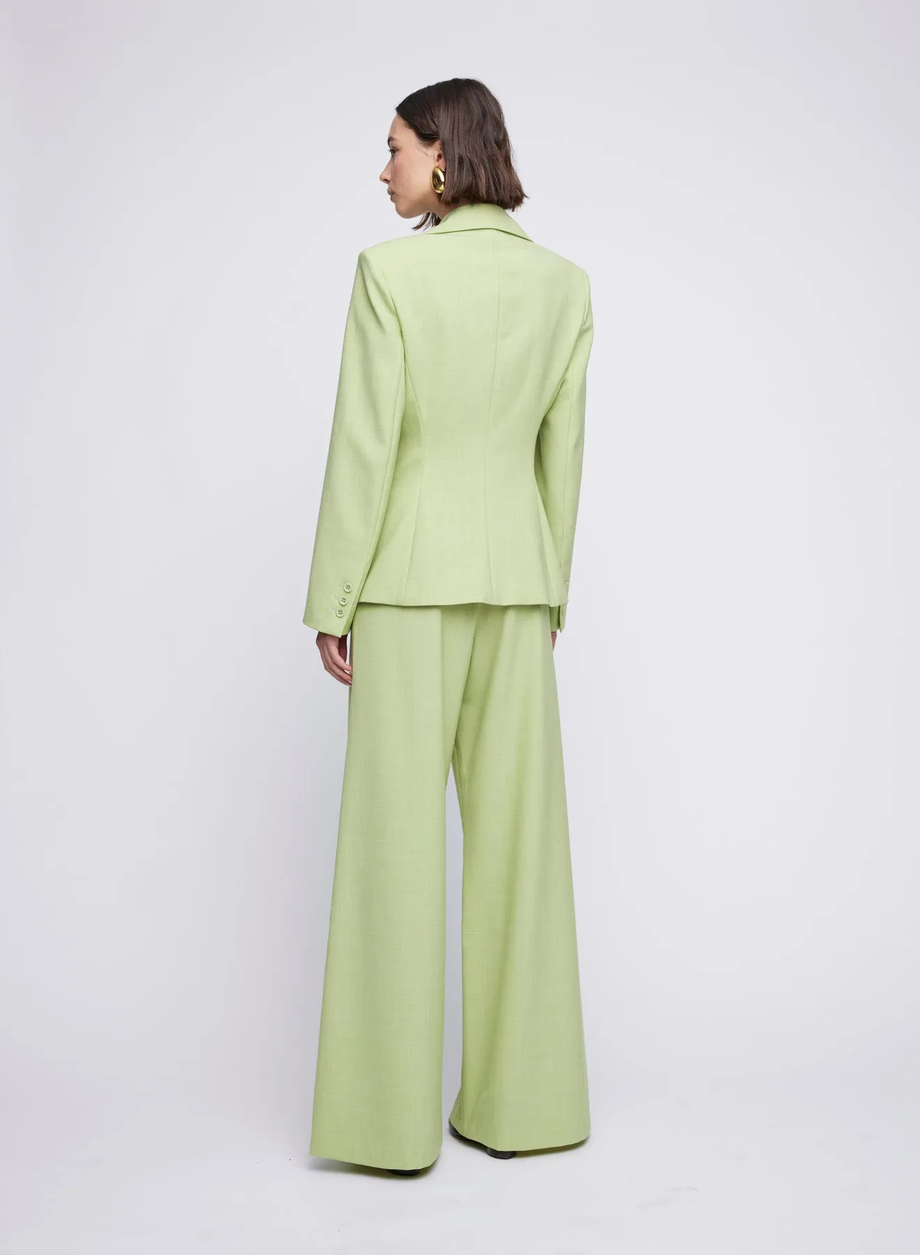 SERENA BLAZER (GREEN MELANGE)