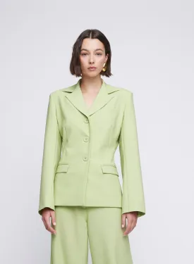 SERENA BLAZER (GREEN MELANGE)