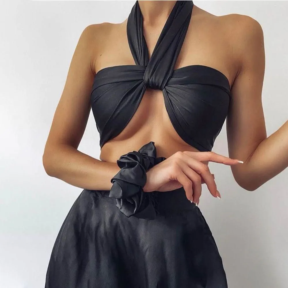 Sexy Tube Top and Wide leg trousers