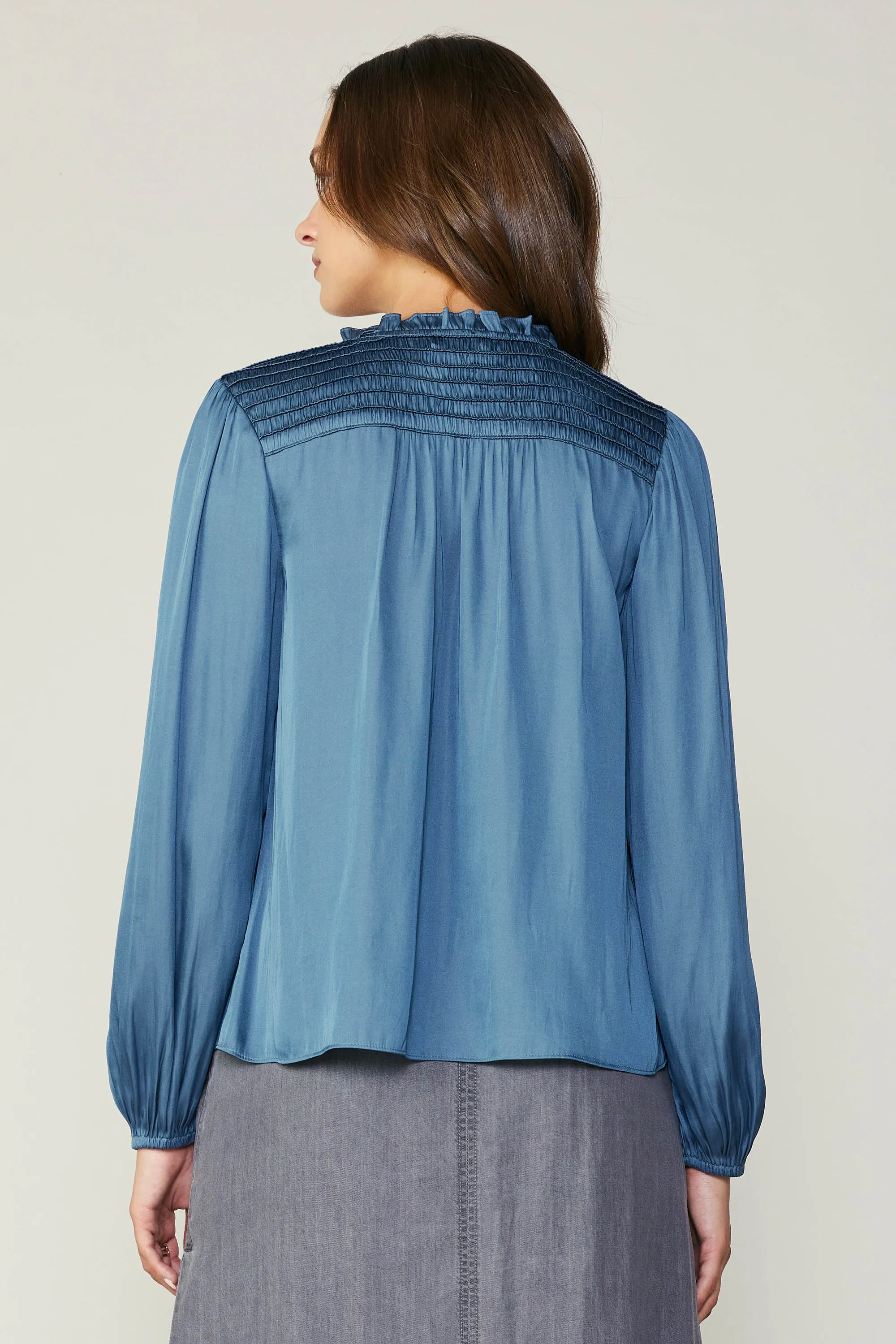 Smocked Yoke Blouse