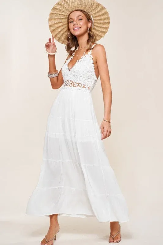 So In Love Crochet Maxi Dress