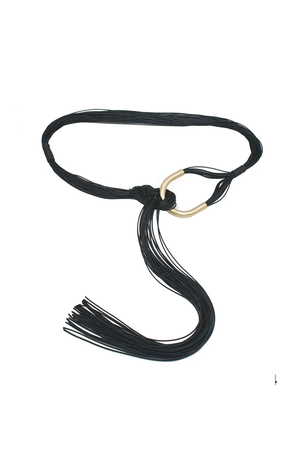 Soul Ties Black and Gold Wrap Belt