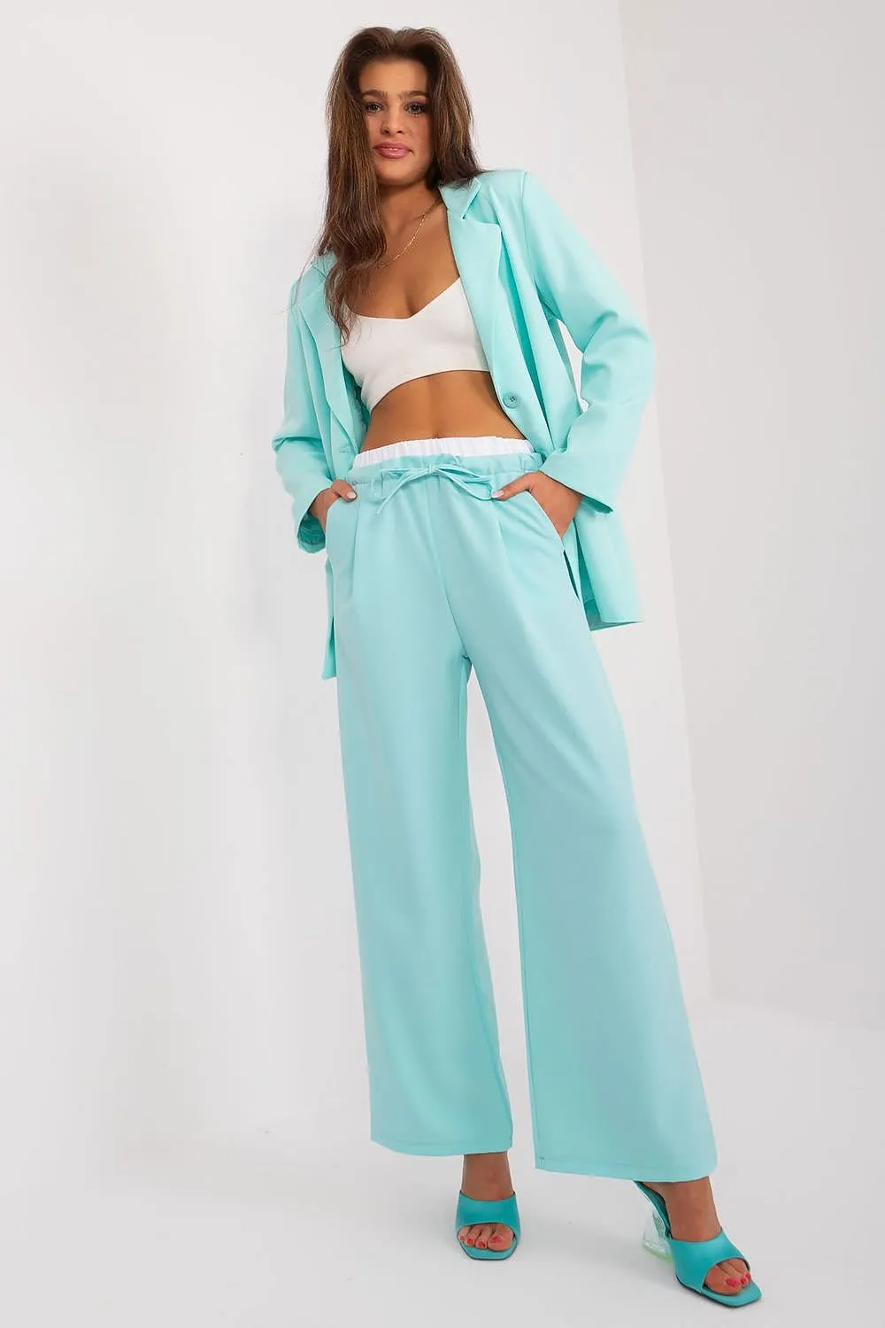 Summer Serenity Wide-Leg Trousers
