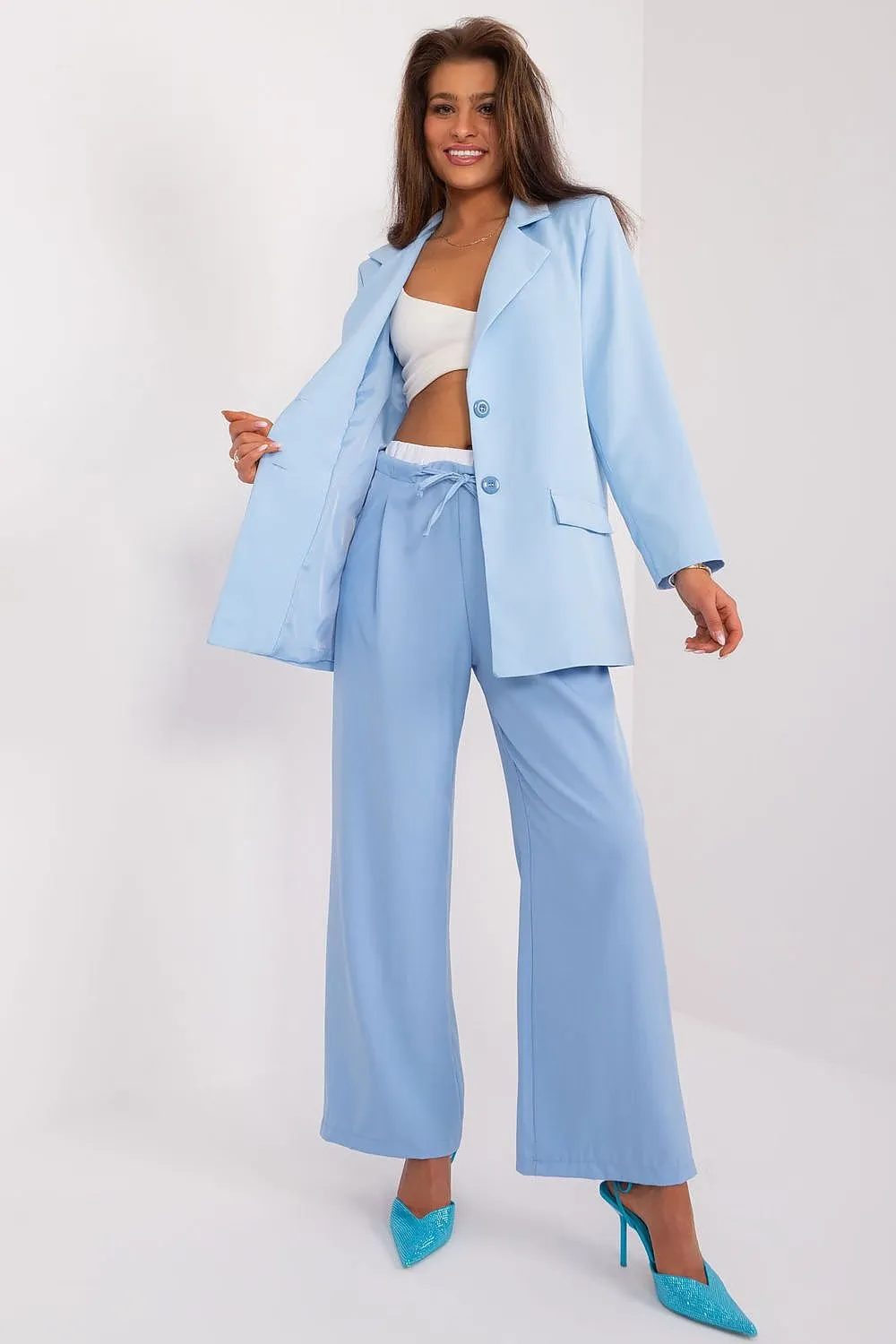 Summer Serenity Wide-Leg Trousers