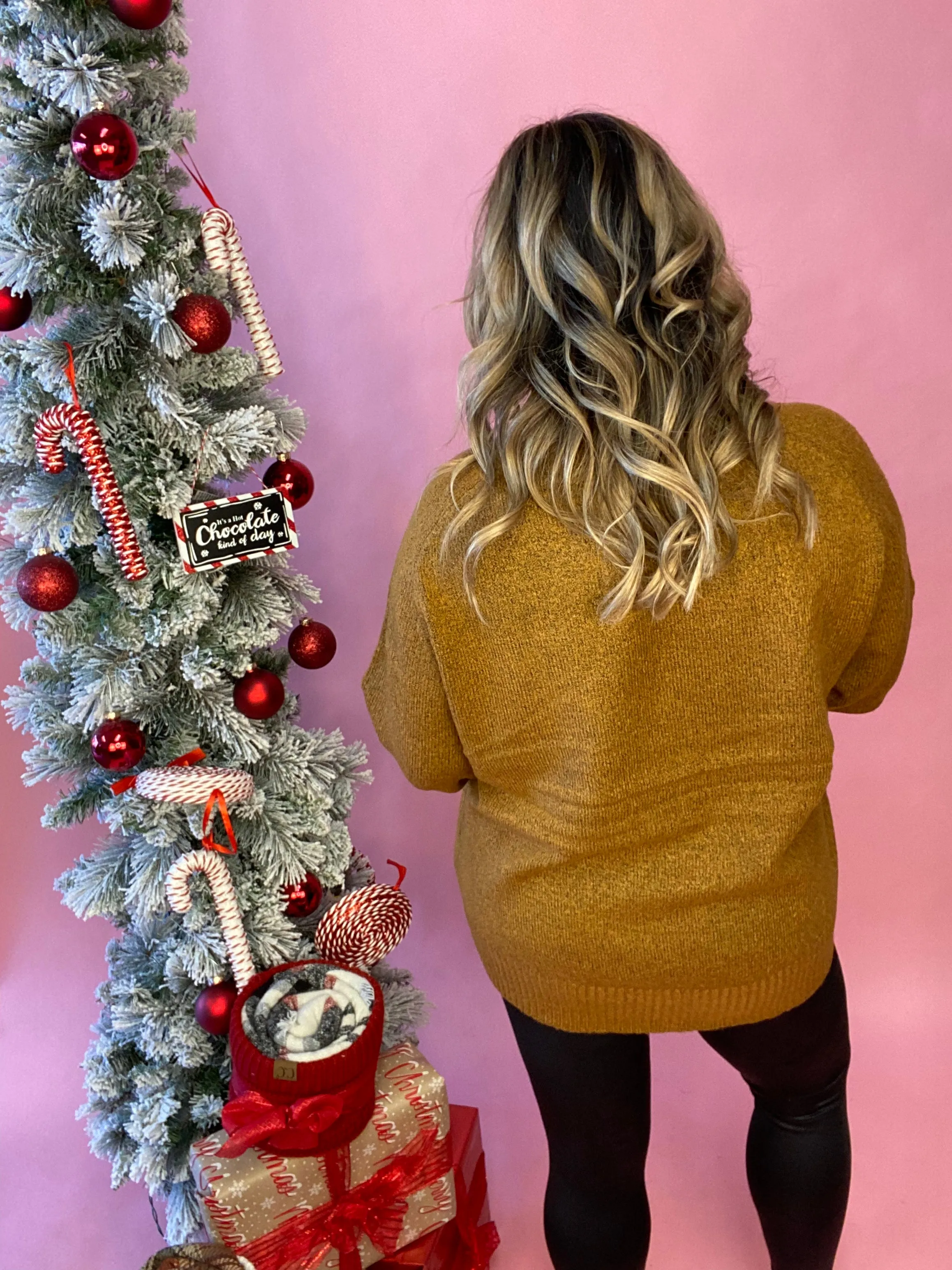 Sweet Memories High Neck Sweater In Nutmeg