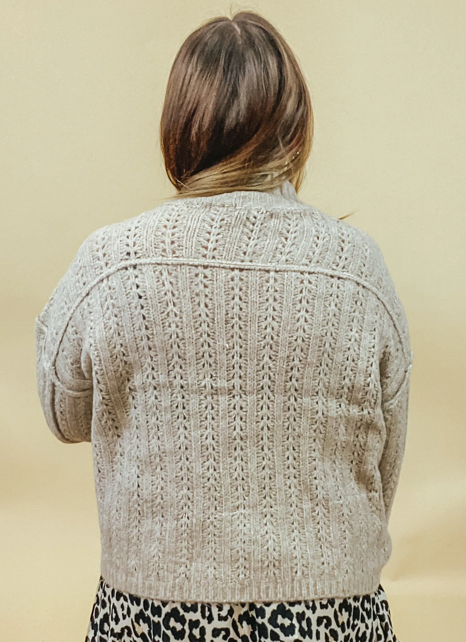 THE HILLS MOCK NECK PULLOVER SWEATER