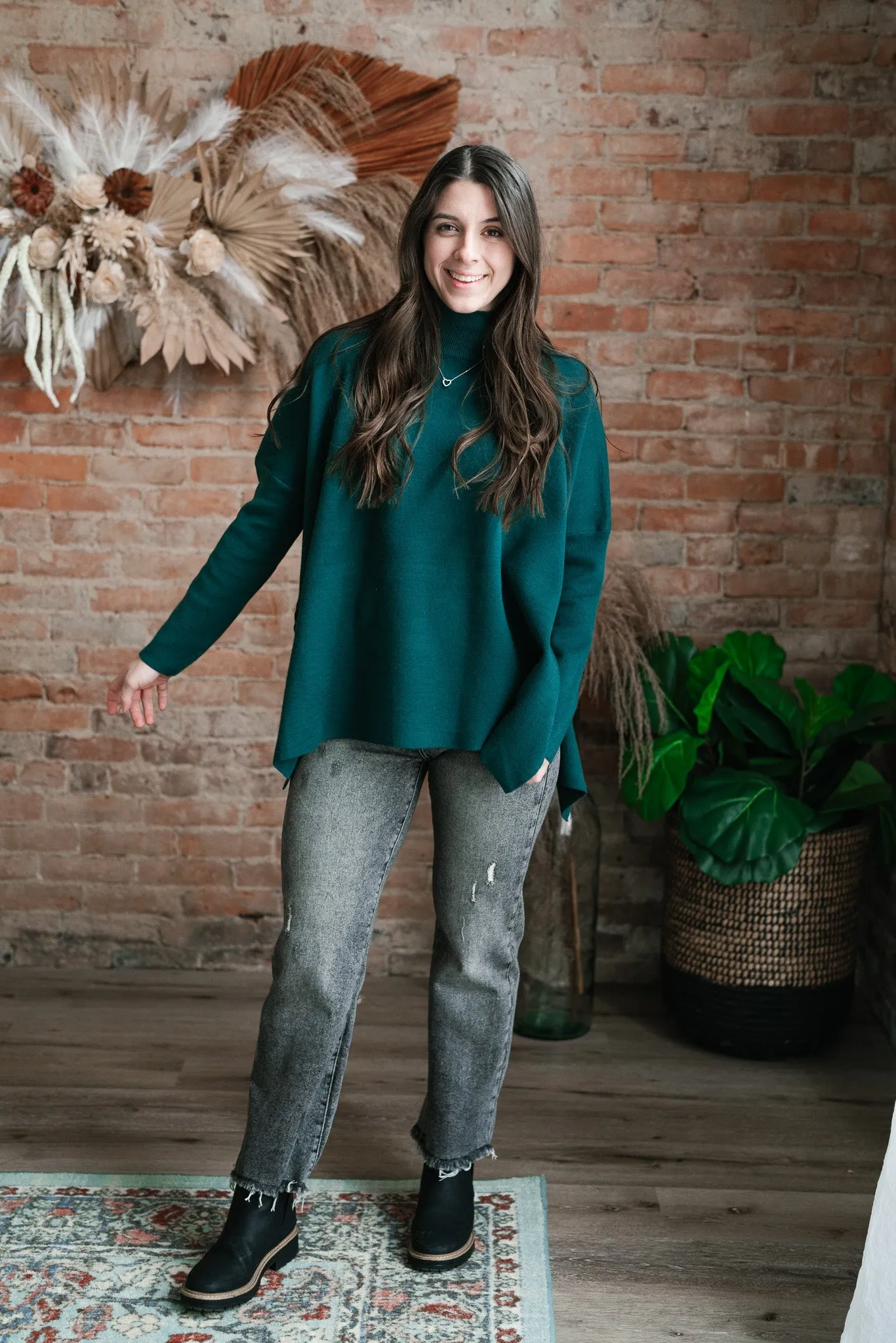 The Perfect Fit Mock Neck Sweater