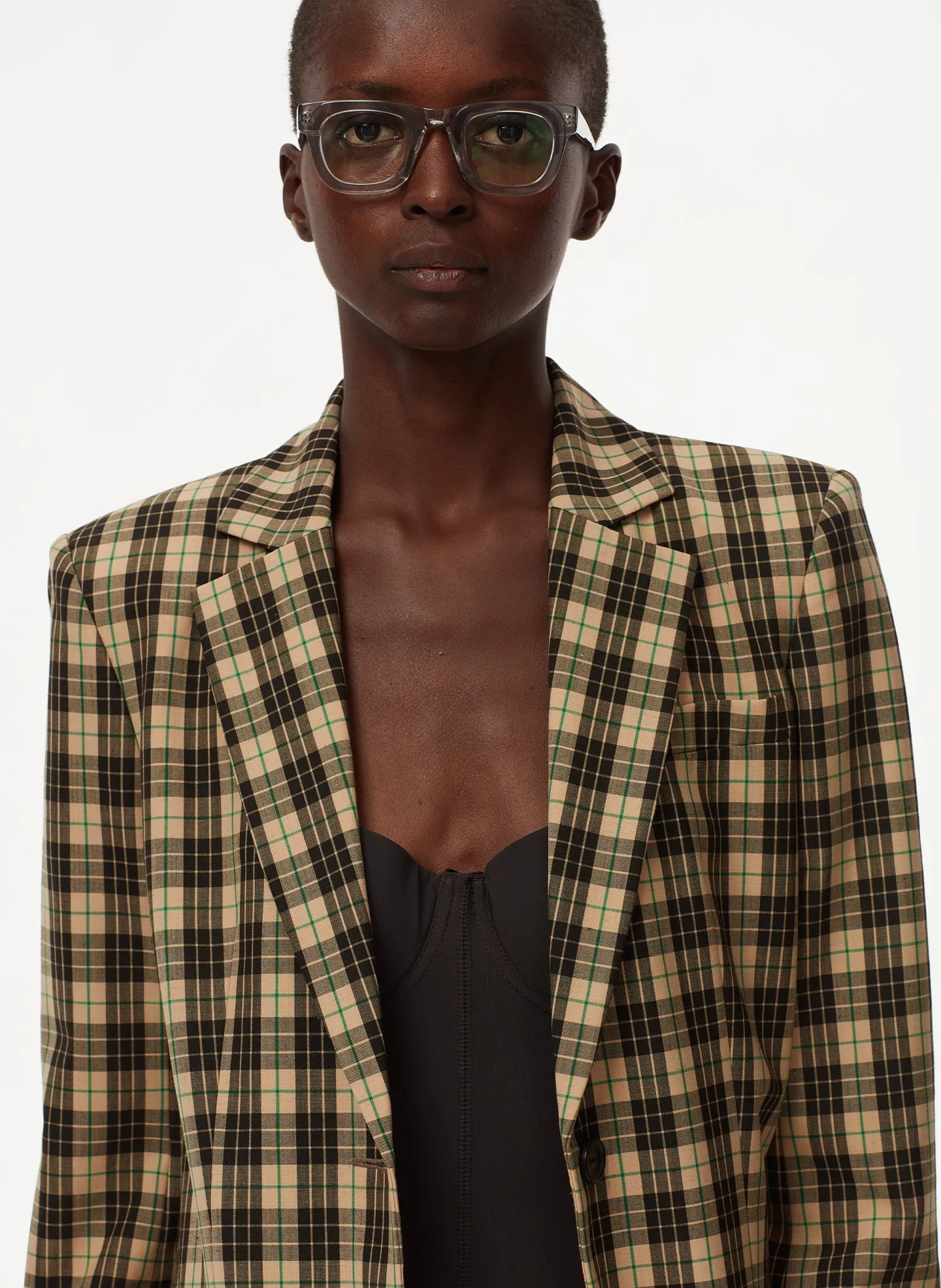 Tristan Plaid Blazer