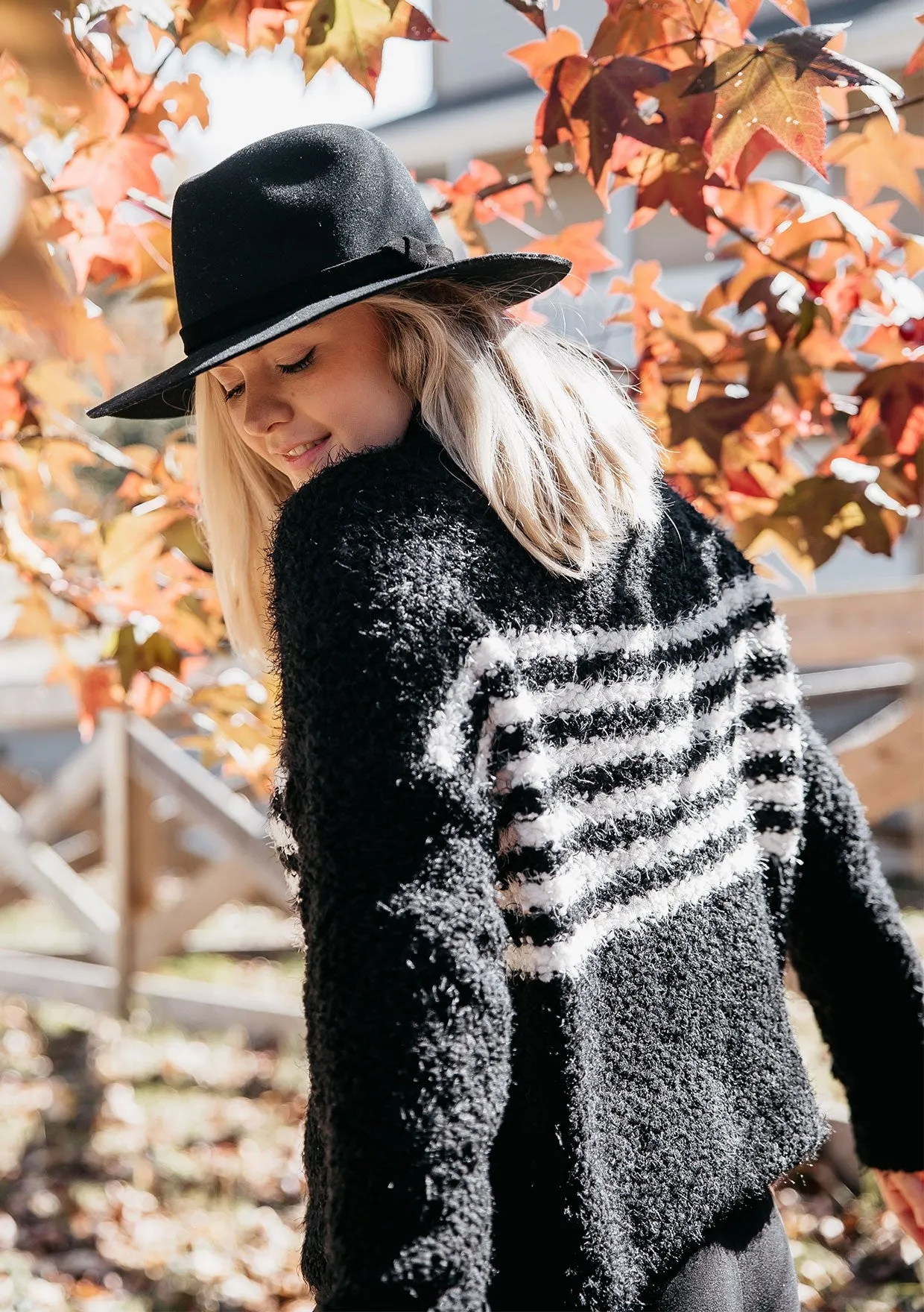 Ultra Cozy Striped Popcorn Sweater