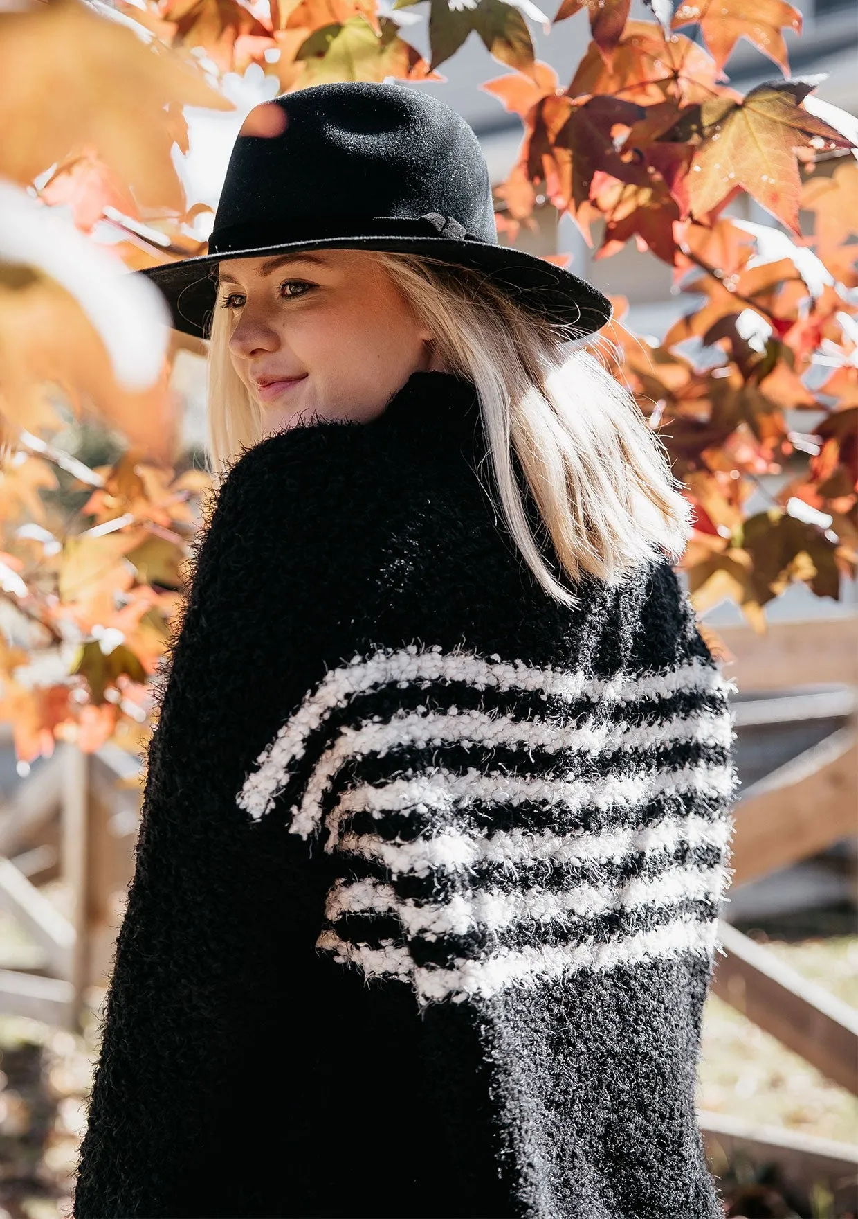 Ultra Cozy Striped Popcorn Sweater