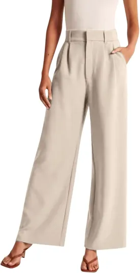Wide Leg Dress Pants Women's High Waisted Trousers